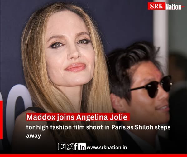 Maddox joins Angelina Jolie for high fashion film shoot in Paris as Shiloh steps away