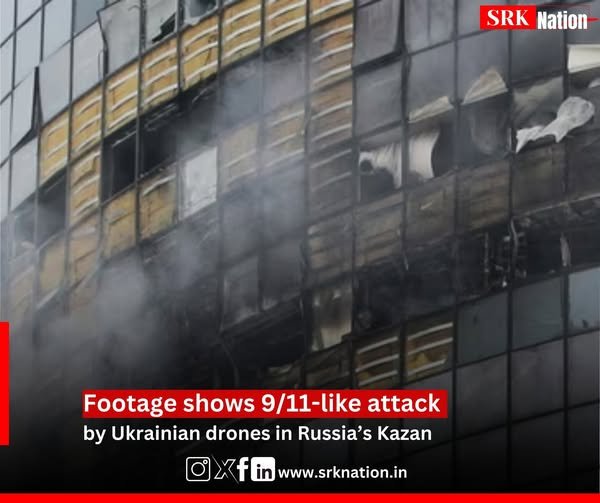 Footage shows 9/11-like attack by Ukrainian drones in Russia’s Kazan