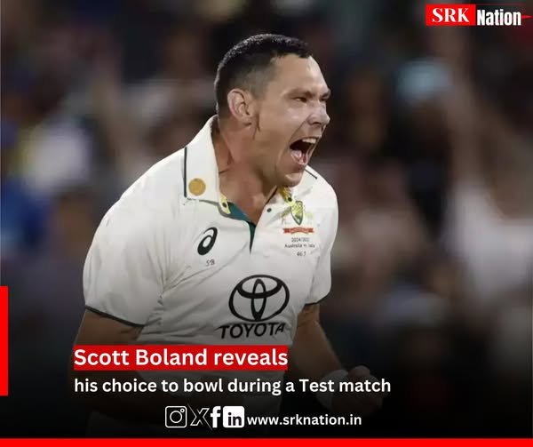 Scott Boland reveals his choice to bowl during a Test match