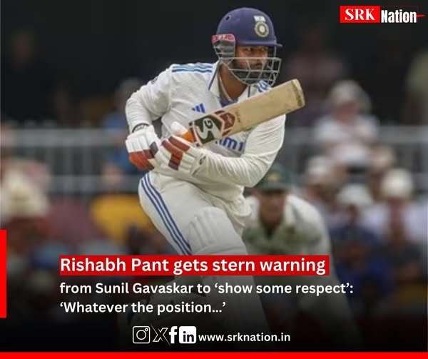 Rishabh Pant gets stern warning from Sunil Gavaskar to ‘show some respect’: ‘Whatever the position…’