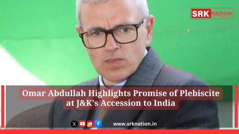 Omar Abdullah Highlights Promise of Plebiscite at J&K’s Accession to India