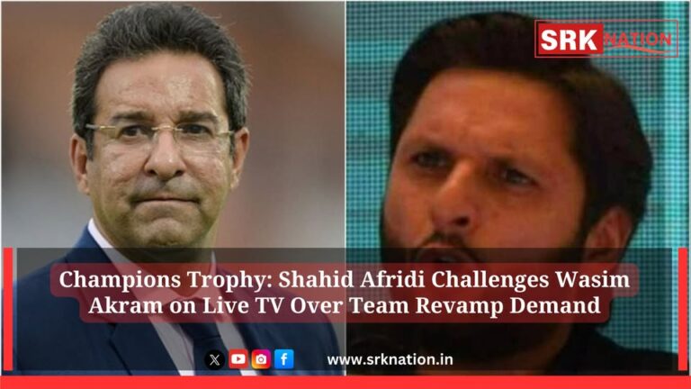 Champions Trophy: Shahid Afridi Challenges Wasim Akram on Live TV Over Team Revamp Demand