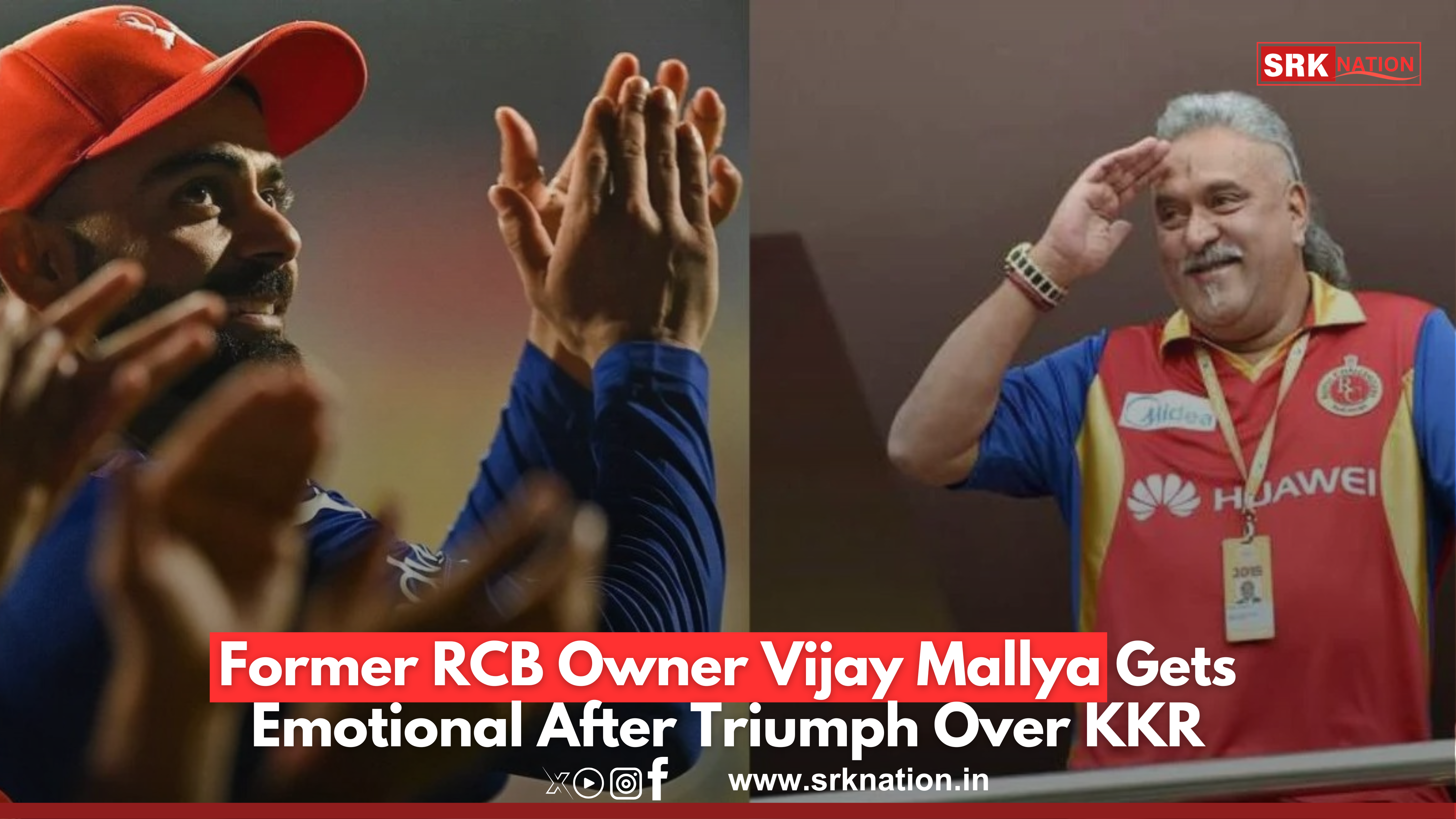 Former RCB Owner Vijay Mallya Gets Emotional After Triumph Over KKR