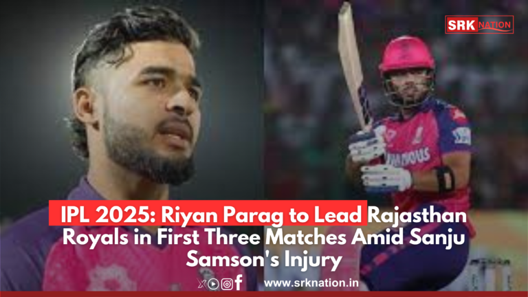 IPL 2025: Riyan Parag to Lead Rajasthan Royals in First Three Matches Amid Sanju Samson’s Injury