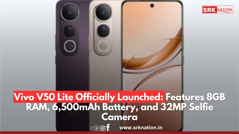 Vivo V50 Lite Officially Launched: Features 8GB RAM, 6,500mAh Battery, and 32MP Selfie Camera
