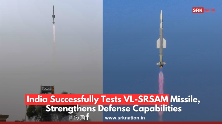 India Successfully Tests VL-SRSAM Missile, Strengthens Defense Capabilities