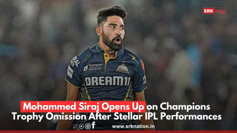 Mohammed Siraj Opens Up on Champions Trophy Omission After Stellar IPL Performances