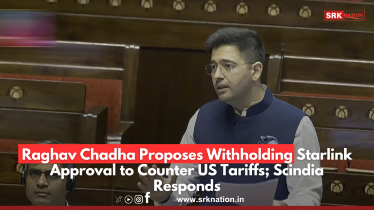 Raghav Chadha Proposes Withholding Starlink Approval to Counter US Tariffs; Scindia Responds