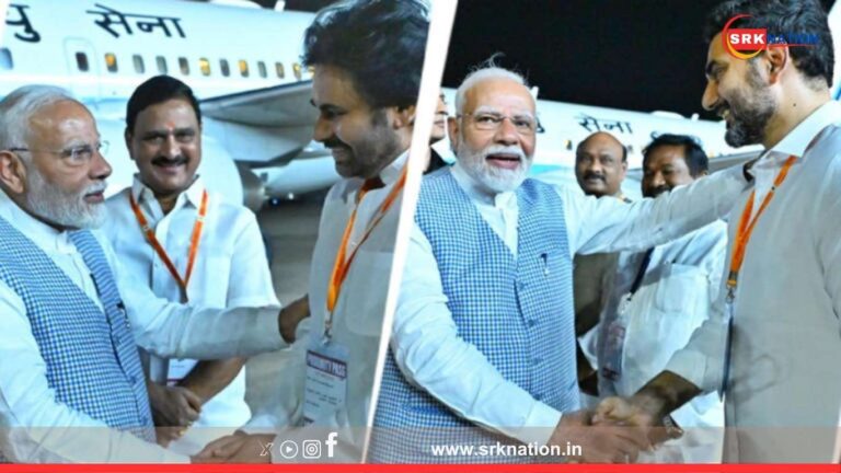Pawan Kalyan, Nara Lokesh Welcome PM Modi to Andhra Ahead of Historic Yoga Day Celebration