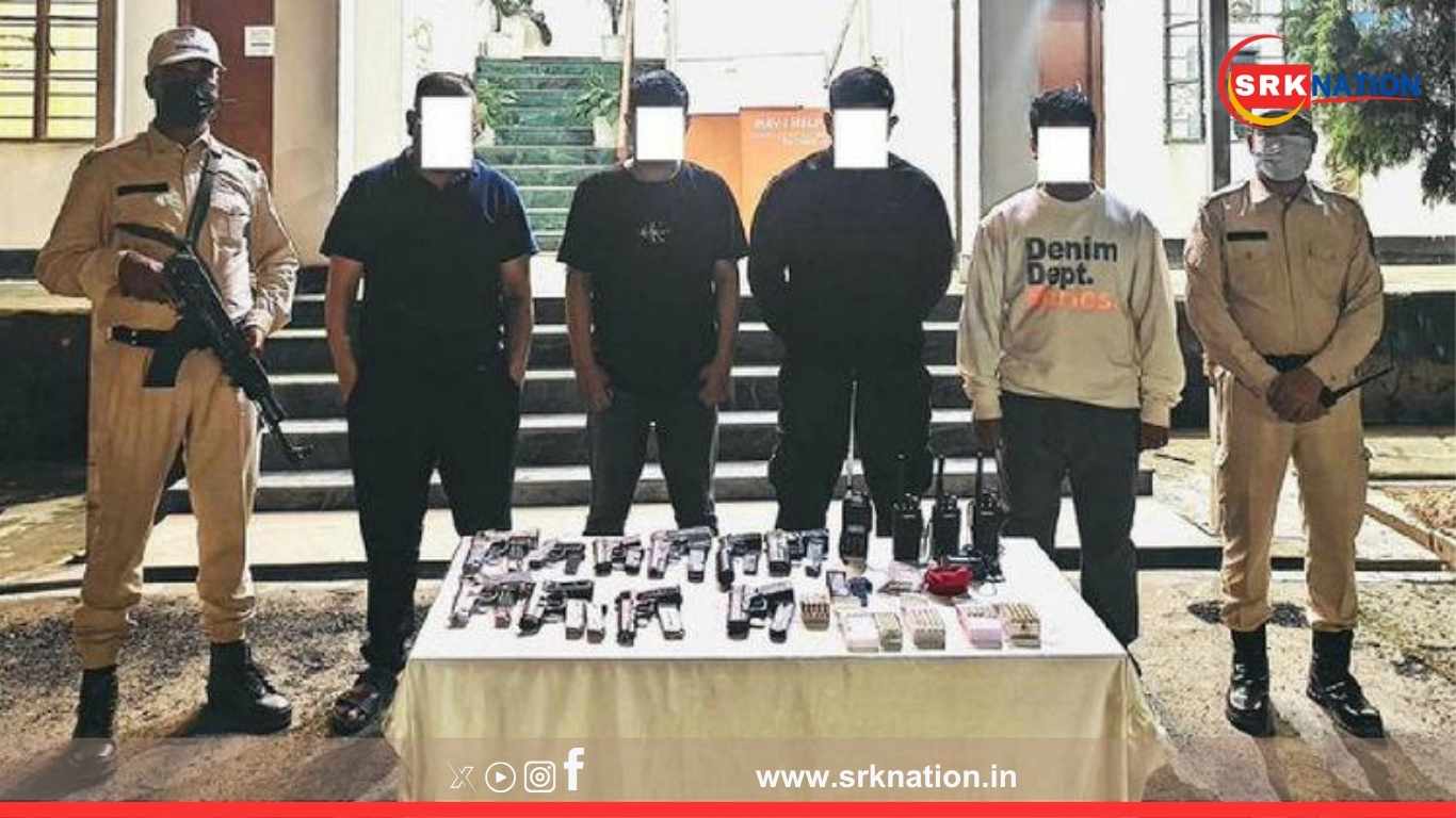 Manipur Police Busts Major Arms Smuggling Syndicate; Four Arrested with Cache of Firearms