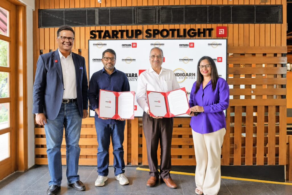 Chitkara University Signs MoU with Chandigarh Angels Network to Strengthen Startup-to-Investment Pathways