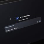 Screen displaying AI chat interface DeepSeek on a dark background.