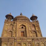 Stunning view of Khusro Bagh Tomb showcasing Mughal architecture in Prayagraj, India.