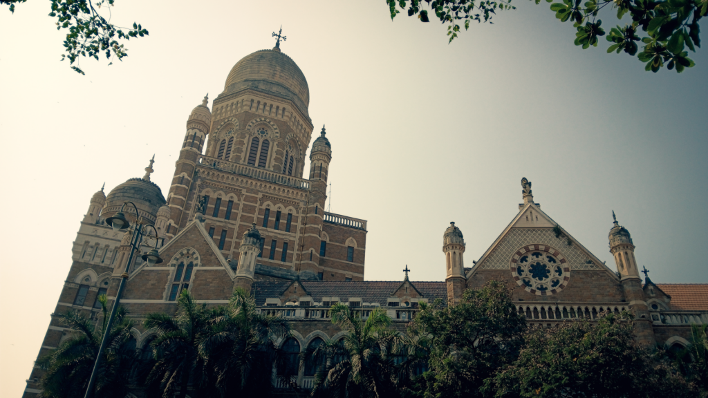 Stunning Gothic architecture of BMC headquarters in Mumbai, India.