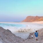 Explore the stunning landscapes of Socotra, Yemen, with its unique beaches and rocky terrain.