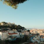 Explore the stunning cityscape of Lisbon featuring the iconic São Jorge Castle during a clear day.