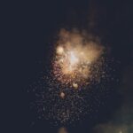 Spectacular display of colorful fireworks illuminating the dark night sky.