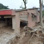 Damaged structure in Mocoa, Colombia following a severe landslide.