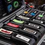 Well-organized camera and photography gear stored in a protective hardcase.