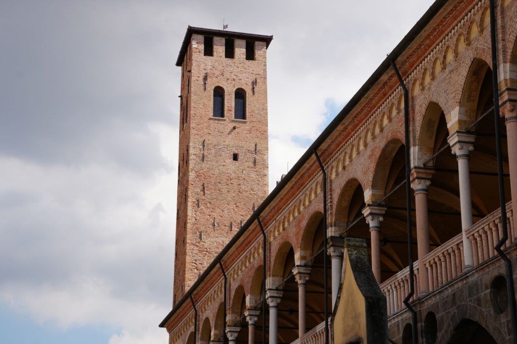 Historical architecture of Palazzo della Ragione in Padua, capturing its medieval charm.