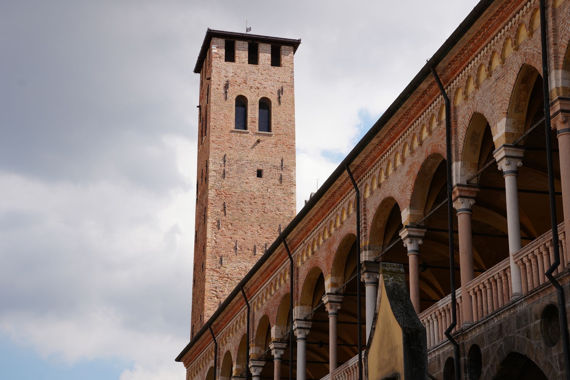 Historical architecture of Palazzo della Ragione in Padua, capturing its medieval charm.